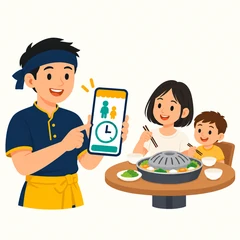 ร้านหมูกระทะนับจำนวนผู้ใหญ่และเด็ก พร้อมจับเวลาบุฟเฟ่ต์รายโต๊ะ